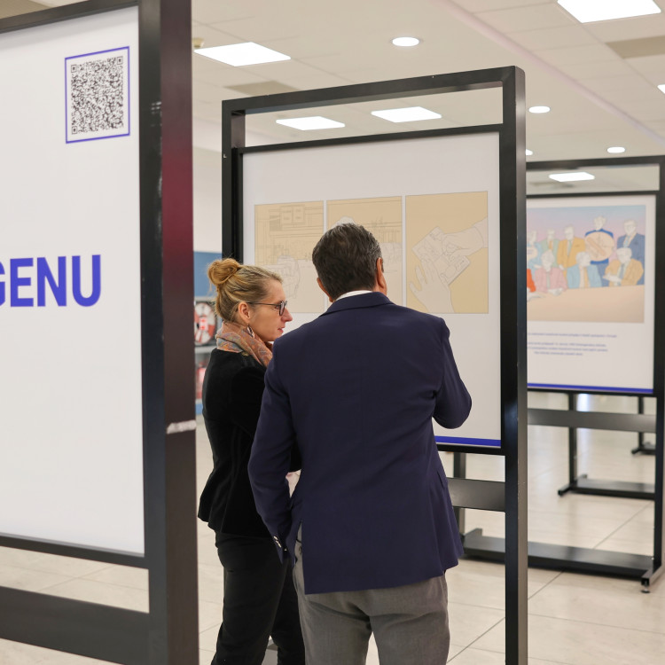 Výstava 40 let Schengenu na pražském letišti