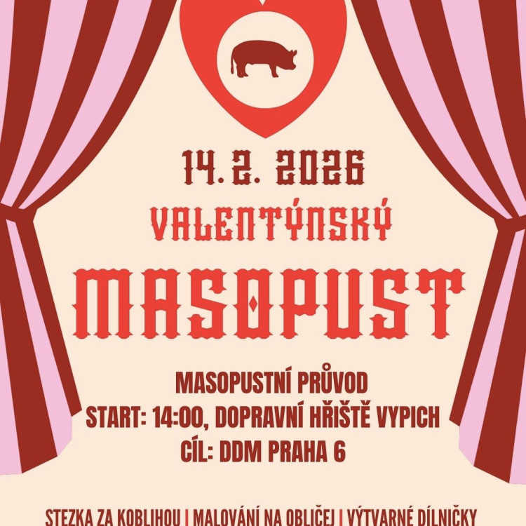 Valentýnský masopust na Praze 6 pro malé i velké