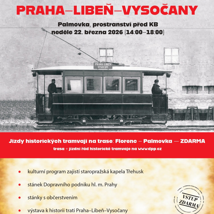 Praha 8 zve na oslavy 130 let elektrické dráhy Praha–Libeň–Vysočany