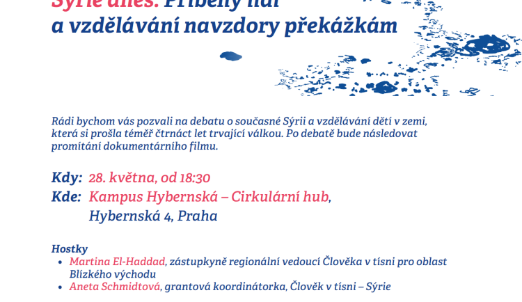 Debata a výstava: Sýrie dnes