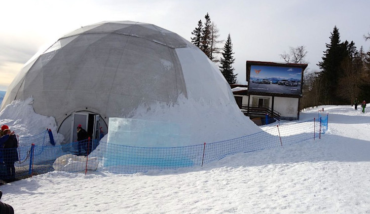Ledová pocta dvěma papežům