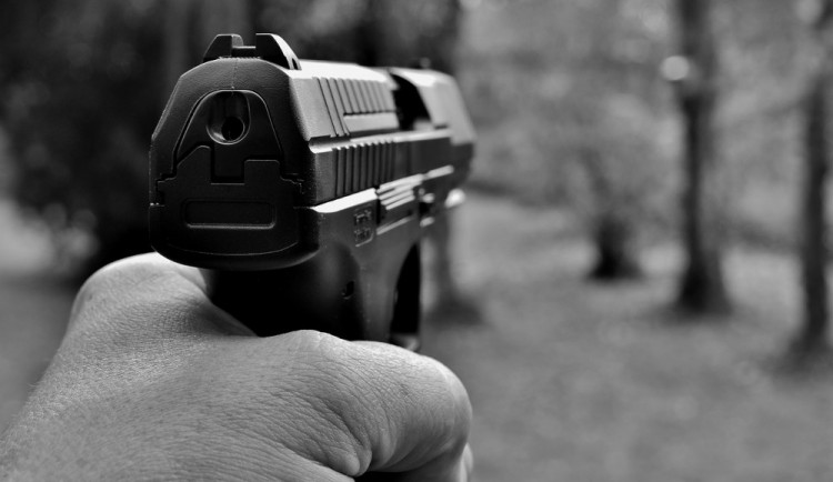 Útočník střílel na dva muže a do vzduchu plynovou pistolí, byl převezen na olomouckou záchytku