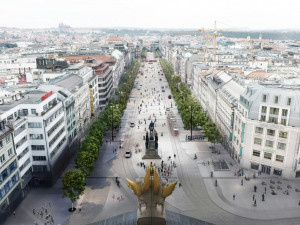 VIZUALIZACE: V dubnu začne rekonstrukce Václavského náměstí. Podívejte se, jak bude vypadat