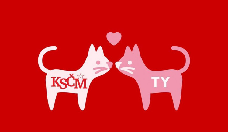 Socialismus bude dřív, než se zdá, píší komunisté ve valentýnském přání a internetu.