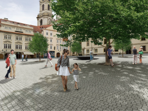 Takhle bude vypadat Malostranské náměstí. Město chce rekonstrukcí zklidnit dopravu.