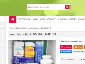 Prodejci parazitují na koronavirové epidemii. Doplňky stravy prodávají díky neověřeným tvrzením.