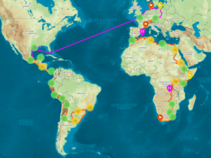 Plán druhé expedice do Afriky a Ameriky.