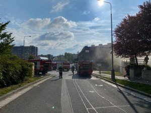 Oční kliniku zachvátily plameny. Hasiči z budovy zachránili želvu