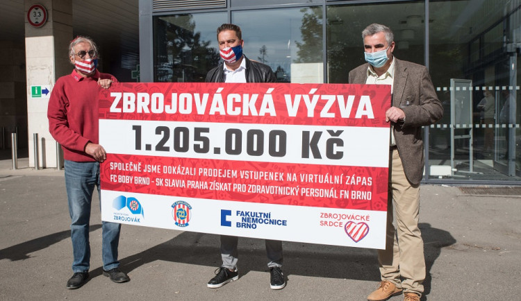 Zbrojovka vybrala pro brněnské zdravotníky přes milion korun