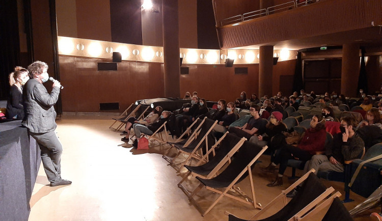 Vít Klusák s publikem