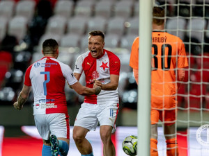 Dvě penalty a gólová kanonáda. Slavia rozdrtila Jablonec 5:0