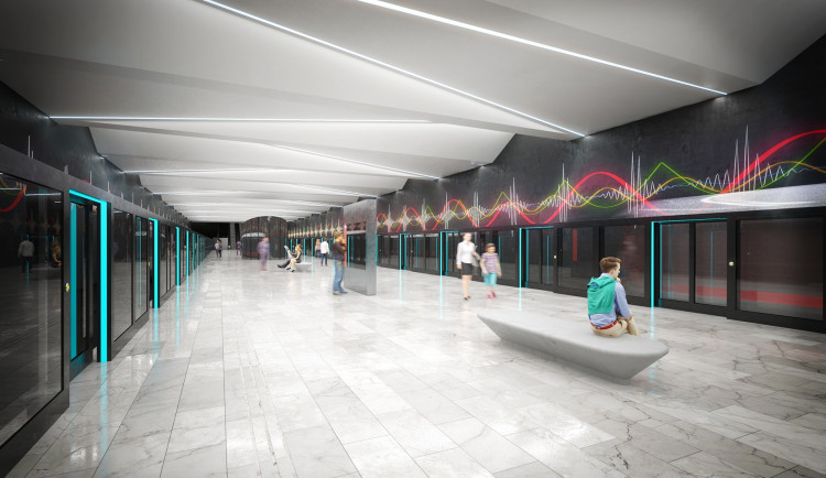 VIZUALIZACE: Podívejte se, jak budou vypadat další zastávky metra D