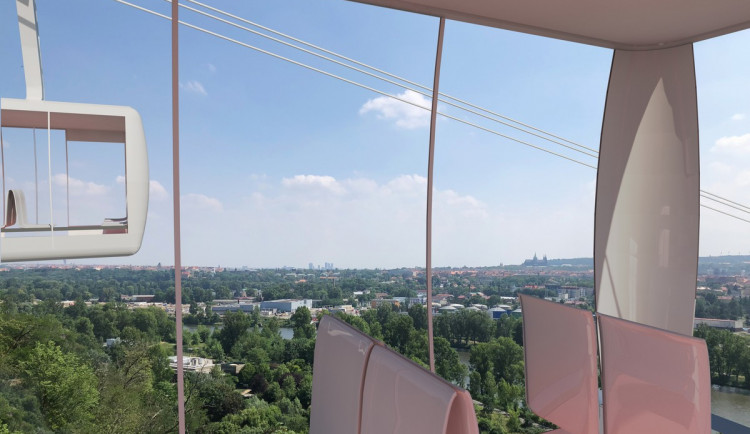 VIZUALIZACE: Z Podbaby do Bohnic přes řeku za sedm minut. Lanovka je schválená