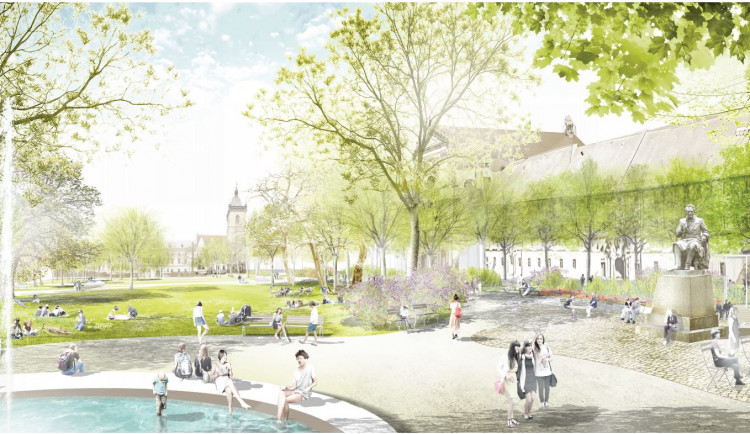 VIZUALIZACE: Karlovo náměstí konečně s přechody a bez zábradlí