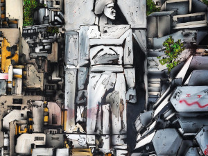 FOTO: Michal Škapa dnes vystaví svůj největší obraz. Plátno má přes čtyři metry