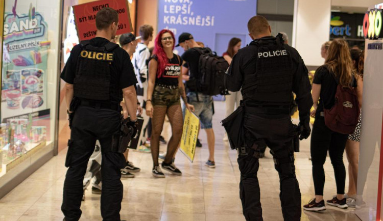 Aktivisté zaplavili Albert v Arkádách. Protestovali proti kampani za záchranu lesů.