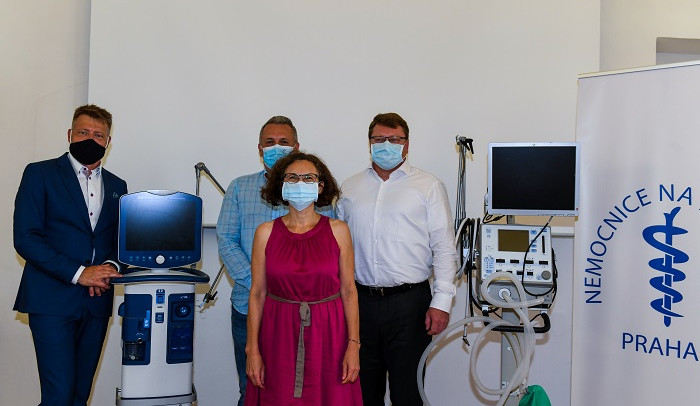 Praha pořídila plicní ventilátory. Využijí je v Nemocnici na Františku