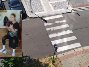 FOTO: Zfetovaná těhotná žena v Praze házela z balkónu dlažební kostky na lidi na chodníku