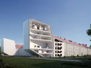 VIZUALIZACE: Invalidovnu doplní moderní dostavba. Nově bude areál přístupný veřejnosti