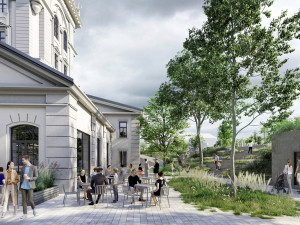 VIZUALIZACE: Areál v okolí Vinohradské vodárny ožije. Vznikne zde vodárenské osvětové centrum Hydropolis Praha