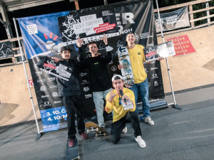 FOTO: Na Štvanici se o víkendu konalo mistrovství ve skateboardingu. Mistrem ČR je Habanec