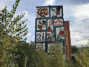 FOTO, VIDEO: V Holešovicích vznikla nástěnná malba. Symbolizuje přátelství Česka a Polska