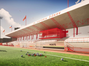 VIZUALIZACE: Projekt, který vdechne dolnímu Žižkovu nový život. Podívejte se na nový stadion Viktorky