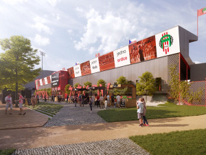 VIZUALIZACE: Projekt, který vdechne dolnímu Žižkovu nový život. Podívejte se na nový stadion Viktorky