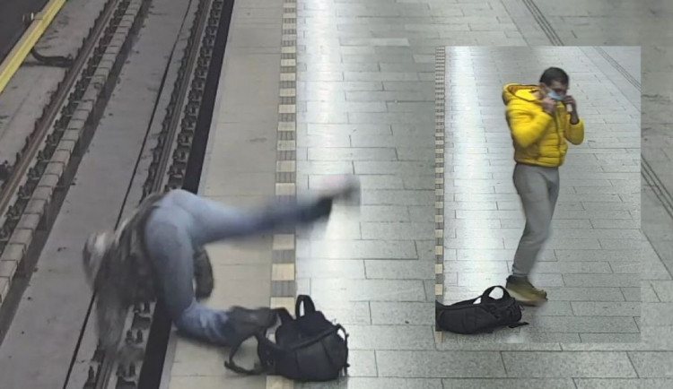 VIDEO: Útočník strčil muže pod metro. Teď po něm pátrá policie