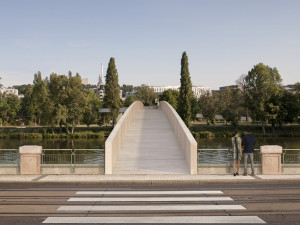 FOTO: Karlín a Holešovice propojí nová lávka. Bude se jmenovat HolKa a bude měřit 285 metrůlní fáze