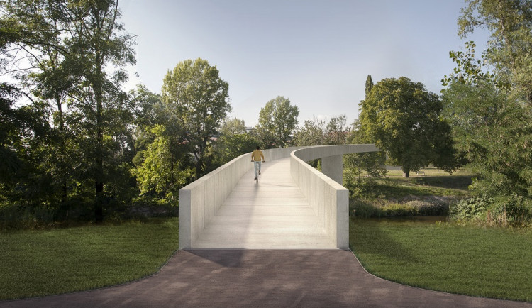 FOTO: Karlín a Holešovice propojí nová lávka. Bude se jmenovat HolKa a bude měřit 285 metrůlní fáze