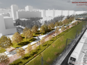 VIZUALIZACE: Promenáda mezi Vršovicemi a Zahradním Městem bude hotová v roce 2024
