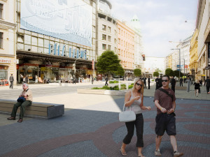 Vizualizace: Ulice Na Poříčí projde změnami. S opravou chce Praha začít příští rok