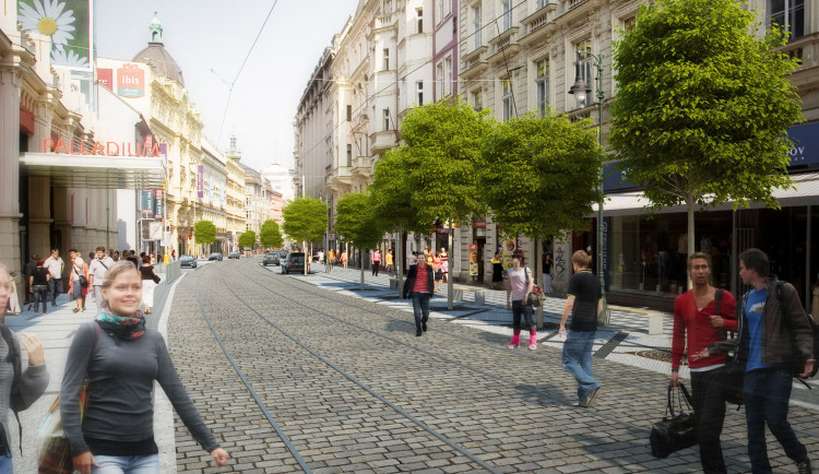 Vizualizace: Ulice Na Poříčí projde změnami. S opravou chce Praha začít příští rok