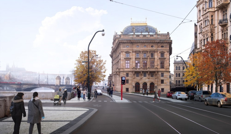 Největší proměna centra Prahy za desítky let. Smetanovo nábřeží se dočká plynulejší dopravy i nových stromů