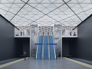 Železniční stanice na pražském Letišti Václava Havla má svou podobu. Podívejte se, jak bude vypadat