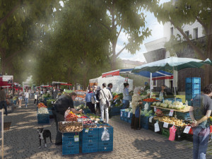 Více stromů, dlažba místo asfaltu a přesun trhů. Jiřák projde revitalizací