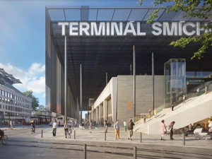 Podoba nového terminálu na Smíchově je schválená. Podívejte se na vizualizace