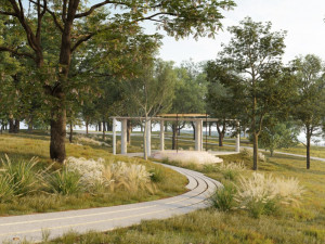 V parku Sacré Coeur vznikne venkovní pavilon. Podívejte se, jak bude vypadat