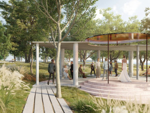 V parku Sacré Coeur vznikne venkovní pavilon. Podívejte se, jak bude vypadat