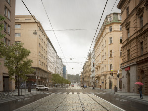 Z Revoluční ulice bude promenáda s širokými chodníky, lavičkami a dlažbou místo asfaltu