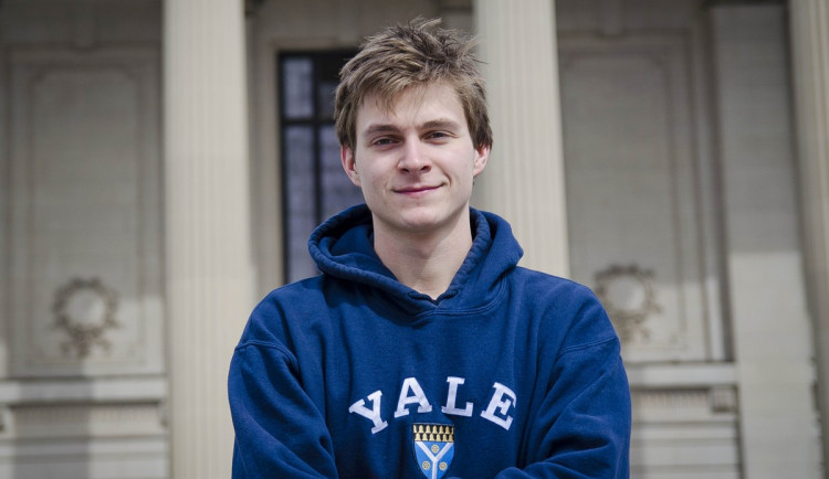 Jan Kolmaš během studií na YALE University