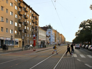 Na frekventované Sokolovské bude bezpečněji, vznikne tam nový přechod