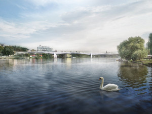 Nad Vltavou vyroste nový most. Nebude pro auta a spojí Smíchov a Podolí