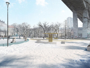 Místo udusané hlíny hřiště a zeleň. Pod Nuselákem vznikne volnočasový areál