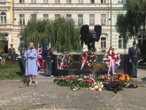 Na Klárově dnes uctili památku československých letců sloužících za války v RAF