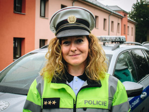 Policie pro mě znamená pracovní jistotu, říká zástupce vedoucího Dopravního inspektorátu Lucie Ksandrová