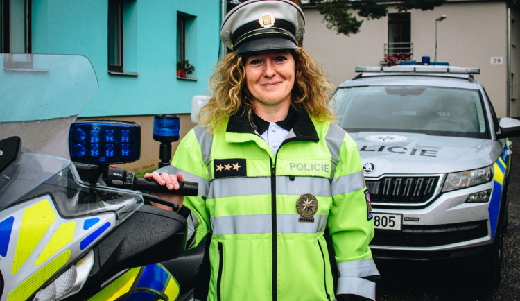 Policie pro mě znamená pracovní jistotu, říká zástupce vedoucího Dopravního inspektorátu Lucie Ksandrová