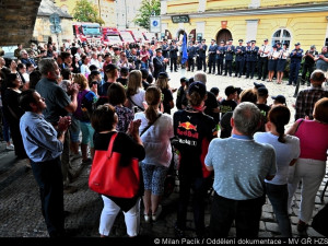 Newyorský hasič James Manahan, který zasahoval u teroristického útoku, si v Praze připomněl zesnulé kolegy