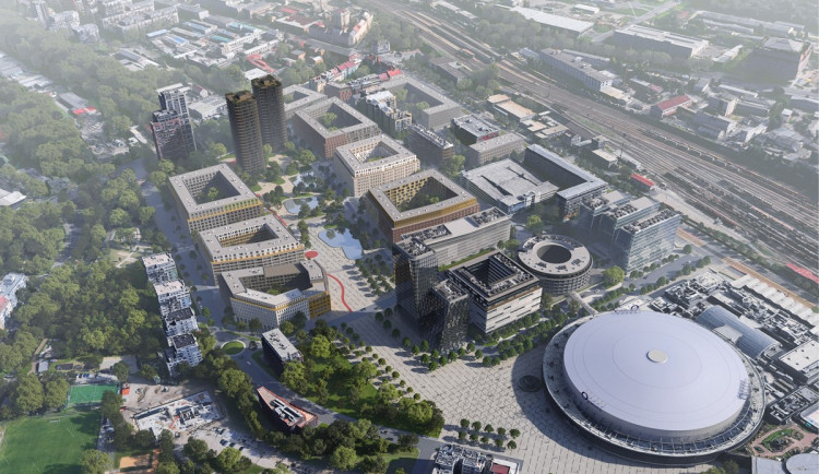 Praha 9 chce z okolí O2 areny udělat „nový Karlín“. Podívejte se na vizualizace